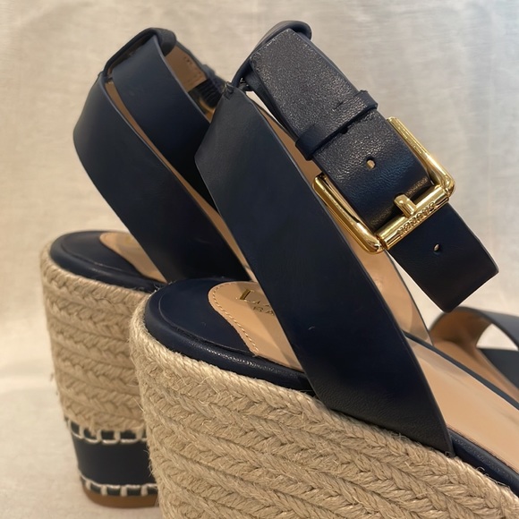 Lauren Ralph Lauren navy wedges - Picture 5 of 8